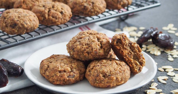 Galletas de avena almendra y dátiles…sin azúcar