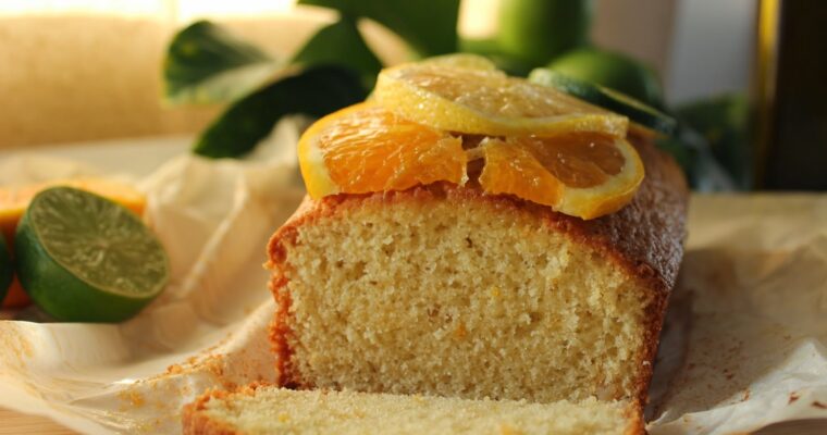 Bizcocho de naranja almendra y aceite de oliva virgen extra