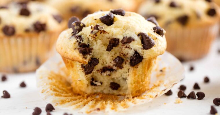 Muffins con trocitos de chocolate