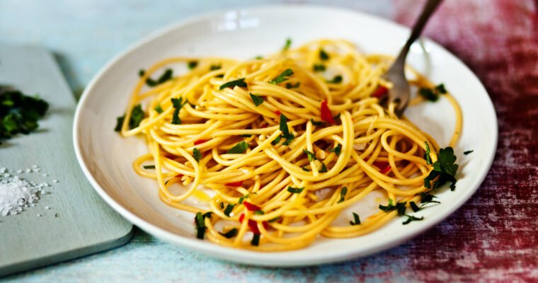 Espaguetis con ajo aceite y guindilla