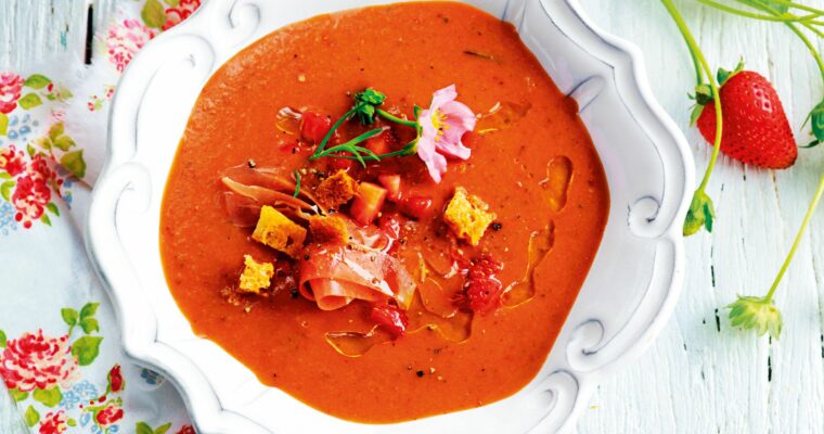 Gazpacho de fresas