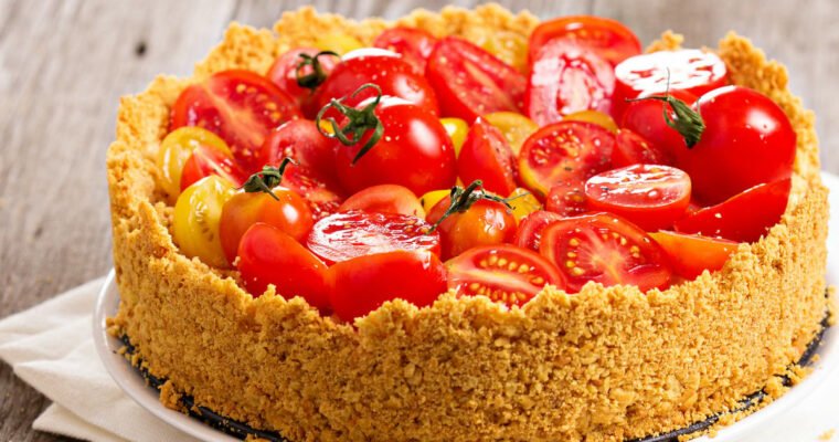 Torta de verduras con queso