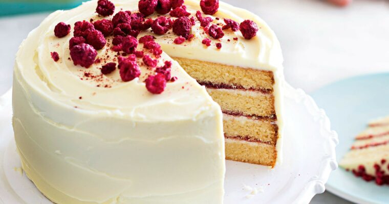 Bizcocho de chocolate blanco
