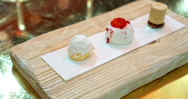 Bombones de foie y turrón al oloroso